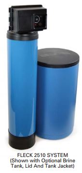 Fleck 2510 Time Based Water Softeners W/ Standard Resin