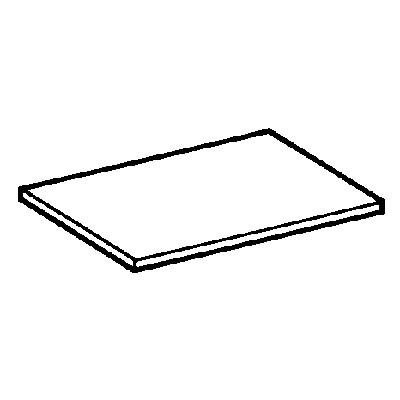 4882803 4' Flat Solid Epoxy Work Surface