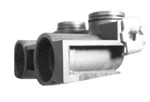 FL50P-90AC Fleck Plastic Yoke 3/4 inch Coup 90 Degree Angle