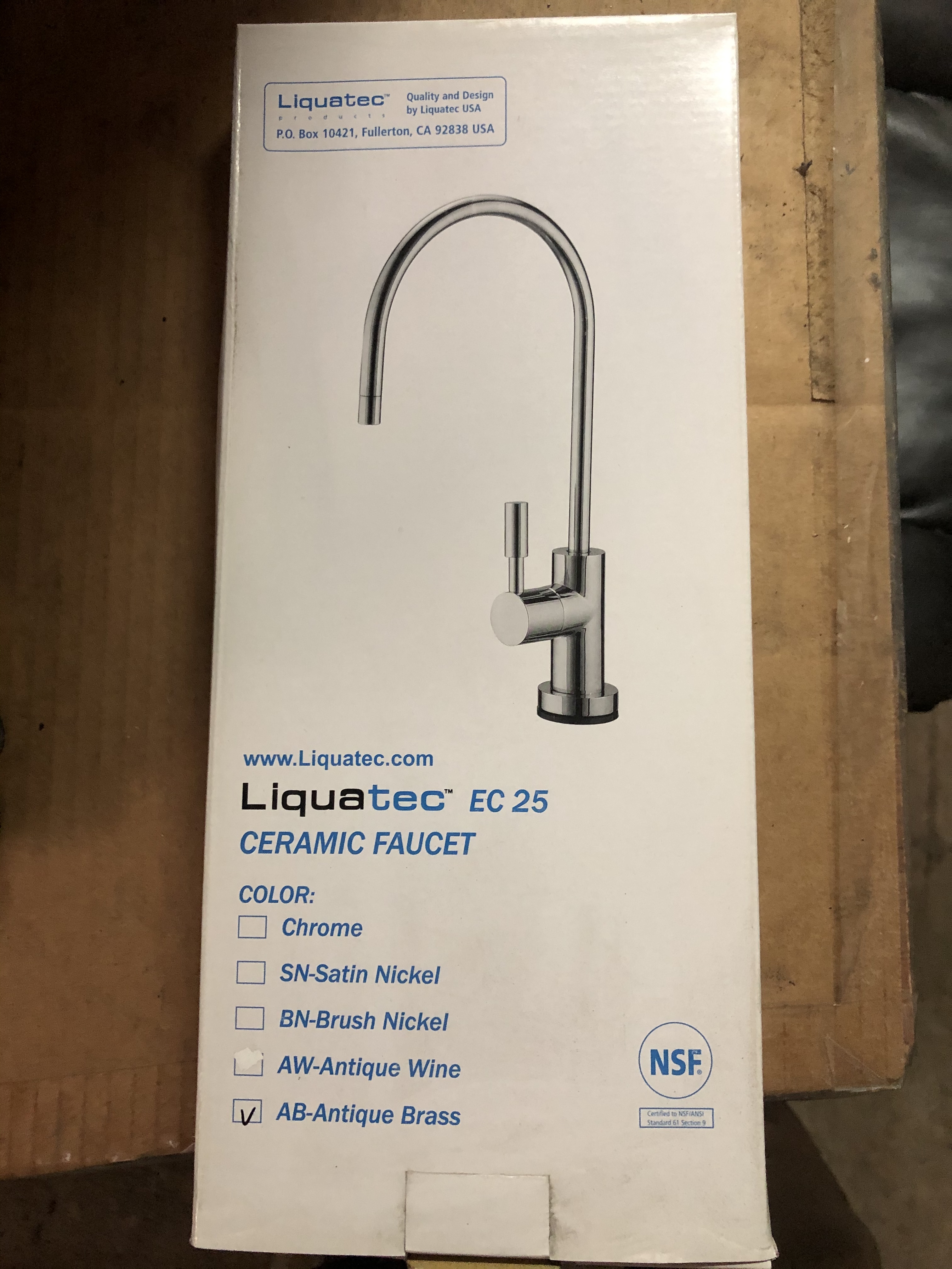 EC 25-New Old Stock  Liquatec Ceramic Faucet