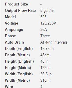 Barnstead a1085-C Water Distiller Specs