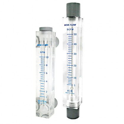 LZT-1002 Flow Meter Acrylic .2-2 GPM Panel Mt